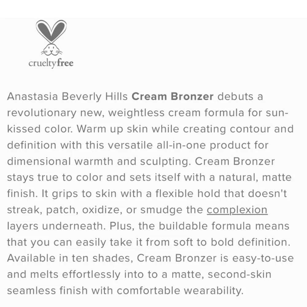 Anastasia Beverly Hills Cream Bronzer